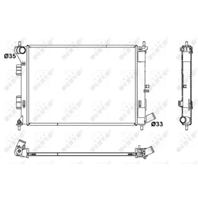 Radiator, racire motor NRF 53171
