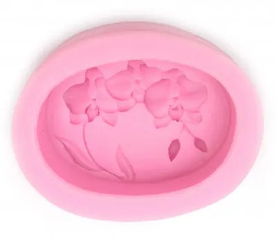 Mold de silicon (formă) Em Art - Orhidee, 93 x 70 x 32 mm, pentru săpun