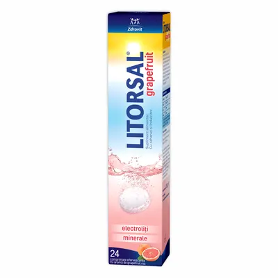 Litorsal cu aroma de grapefruit, Zdrovit | 24 comprimate efervescente
