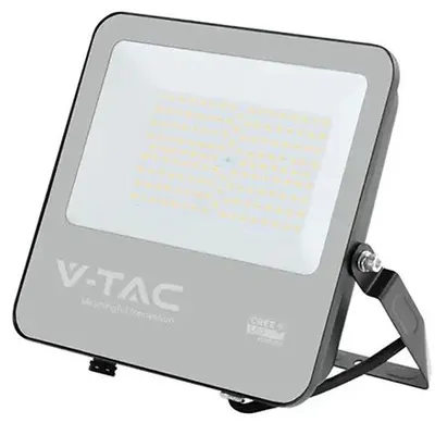 Reflector LED 100W 135LM/W 4000K IP65 cablu 1M cip CREE - NEGRU/GRI V-TAC SKU-232186
