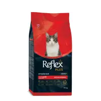 REFLEX Plus, Miel, hrană uscată pisici, 15kg