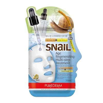 Mască pt față - Age Regenarating Multi-step Treatment 2g+23g - Purederm