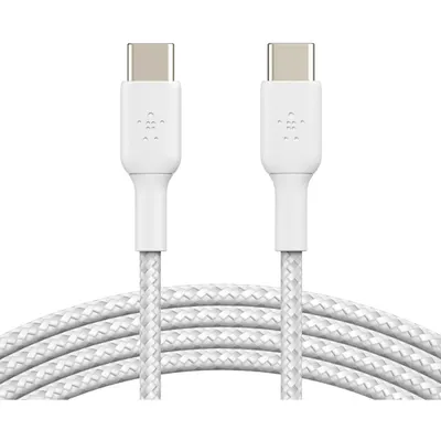 Cablu Date si Incarcare USB-C - USB-C Belkin BoostCharge Pro, 60W, 2m, Alb CAB004bt2MWH