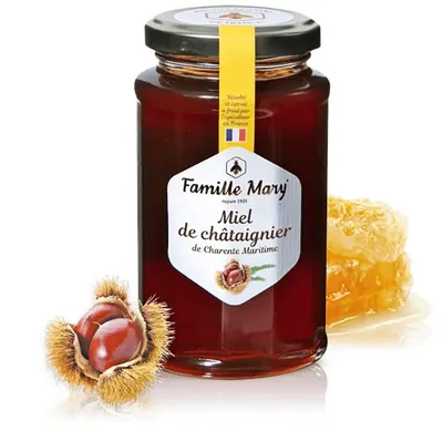 Miere de albine din arbore de castan, 360 g, Famille Mary