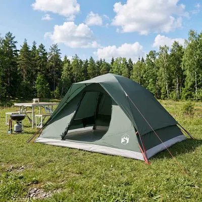 vidaXL Cort Instant Verde Army 305 x 215 x 140 cm Poliester și oțel