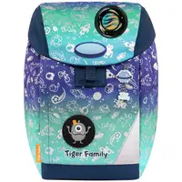 Ghiozdan neechipat eggie, 37x29x19 cm, Space things, Go green, Tiger Family
