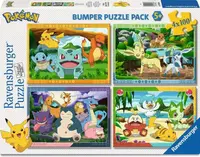 Puzzle Ravensburger din 4 х 100 piese - Pokemon