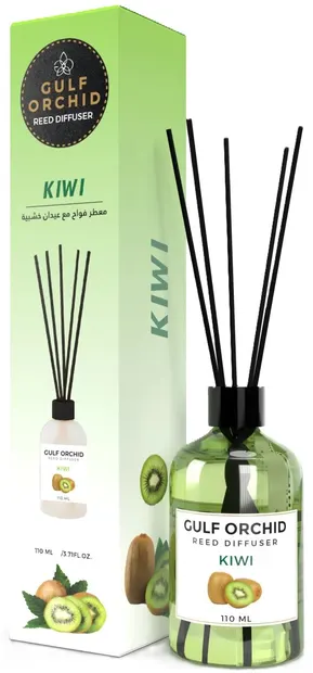 Odorizant cu bețișoare Gulf Orchid - Kiwi, 110 ml