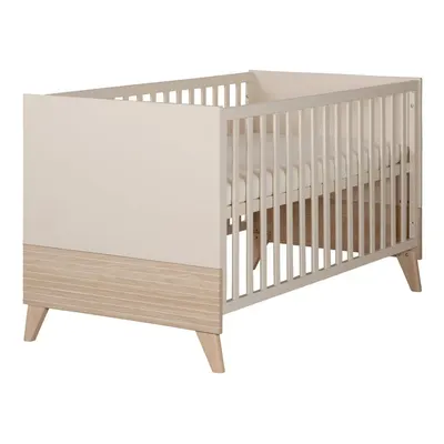 Pătuț bej cu înălțime reglabilă 70x140 cm Sidney – Roba