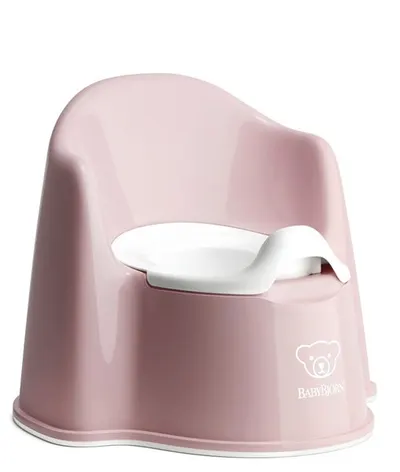Olita cu protectie spate Pottty Chair Powder BabyBjorn pink