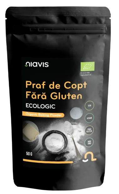Praf de copt ecologic fara gluten, 50g, Niavis