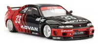Model de colecție Mini GT Modern: Automobile - Nissan Skyline GT-R (R33) Kaido Works ADVAN