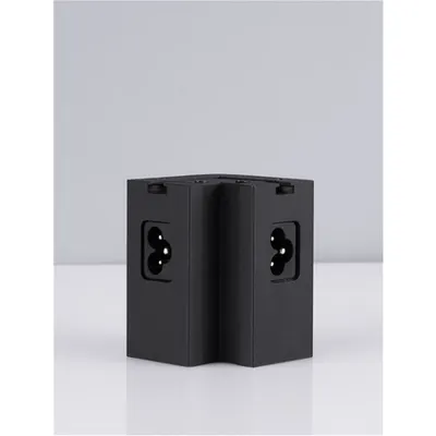 LINEAR Nisipiu Negru Aluminiu Plane right-angle connection for two lamps IP20