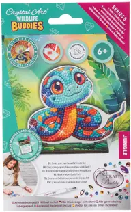 Kit de broderie cu diamante Craft Buddy - Crystal Art Buddies: Şarpe, 7 piese