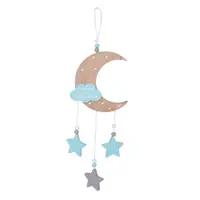 Decoratie suspendata Cangaroo Luna si stele albastre