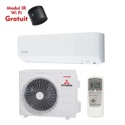 Aer conditionat Mitsubishi Wi-Fi Gratuit 12000 BTU, Heavy Nyoko Plus SRK35ZSP-W1 SRC35ZSP-W1, Inverter, A++ A+ 12 000 BTU, A+, A++