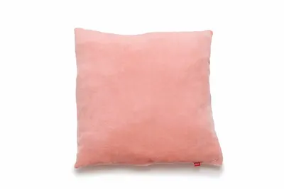 Perna pufoasa de plus KidsDecor roz din polyester 37x37 cm