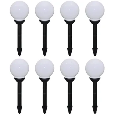 Gossi lampi de exterior pentru alee led 8 buc. 15 cm, cu tarus de sol