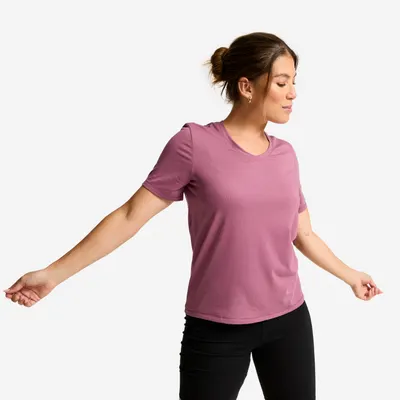 Tricou COOLMAX guler v Mov Damă