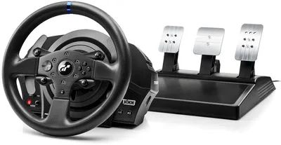 Volan cu pedale Thrustmaster - T300RS GT, pentru PS5/PS4/PS3/PC, negru