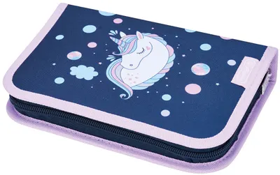 Penar cu rechizite Herlitz - Unicorn Dreams, 2 aripi