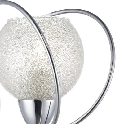 Aplica Rafferty Wall Light Polished Chrome Glass