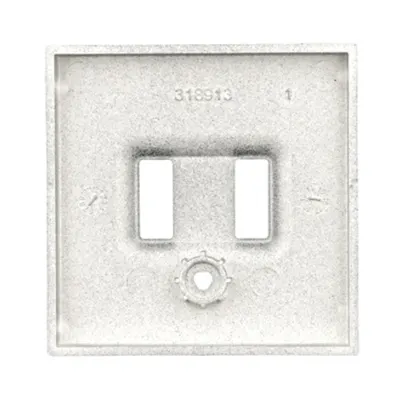 Mască priză dublă de încărcare USB, antracit