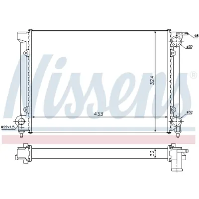 Radiator, racire motor NISSENS 651811