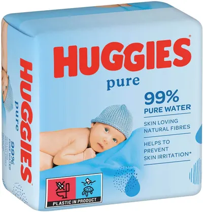 Șervețele umede Huggies - Pure, 3 х 56 buc