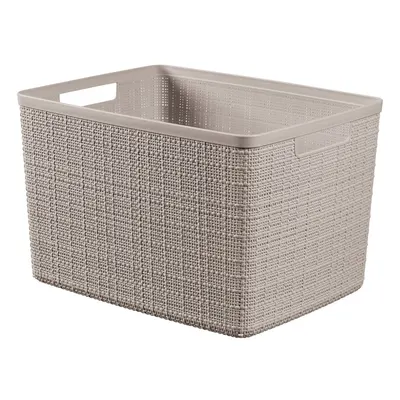 Coș de depozitare de depozitare din plastic 36x28x23 cm Jute L – Curver