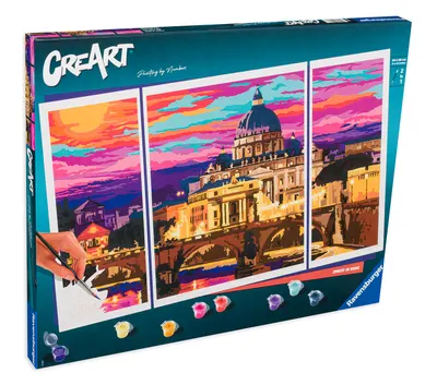 Set de pictură Ravensburger CreArt - Apus în Roma