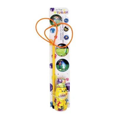 Set solutie sapun Tuban 250ml accesoriu baloane multiple portocaliu 29cm