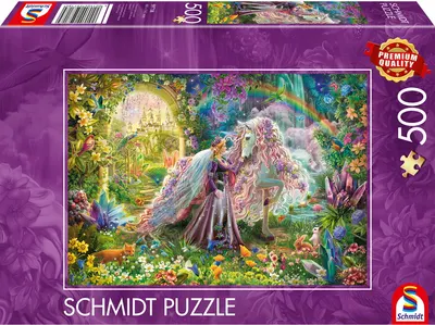 Puzzle 500 piese - Calatorie de vis cu unicornul