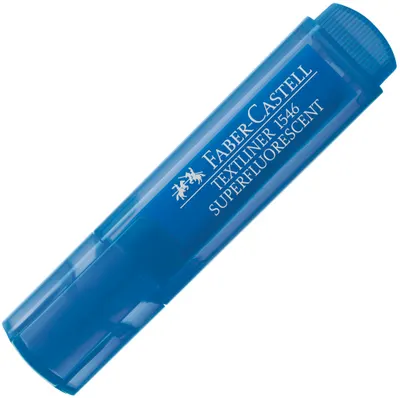 Textmarker Faber-Castell 1546 - Albastru neon