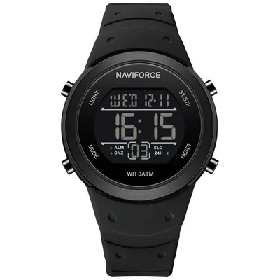 Ceas Barbatesc Naviforce 9246 Negru - Funcții Multiple, Sport, Calendar, Digital