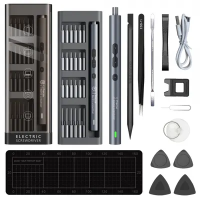 Surubelnita Electrica King'sdun KS-882038, 62in1, Gri
