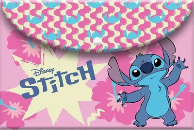 Dosar cu buton Diakakis Stitch - A4