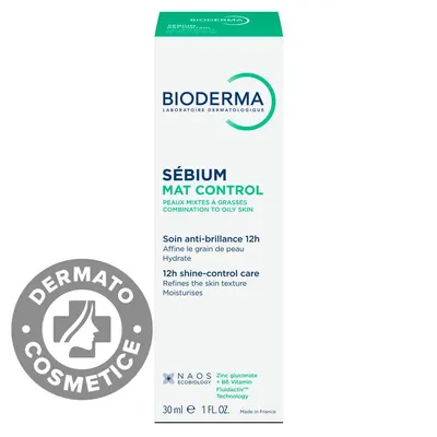 Crema cu efect matifiant Sebium Mat Control, 30ml, Bioderma