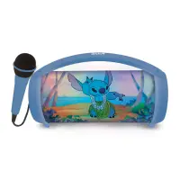 Boxa portabila cu microfon si efecte de lumini, Lexibook, Disney Stitch