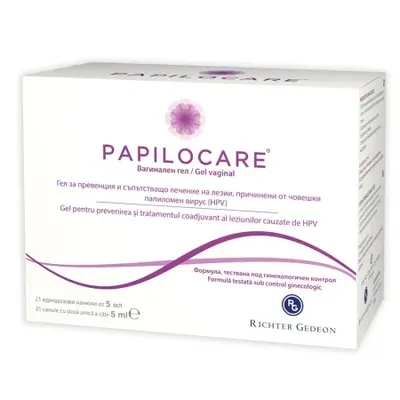 Papilocare Gel Vaginal, 21 canule x 5 ml, Gedeon Richter