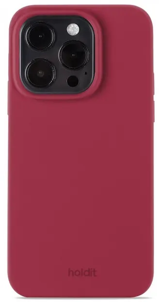 Husă Holdit - Silicone, iPhone 14 Pro, bordo
