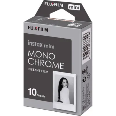 Fujifilm set 10 bucati film instant Monochrome pentru aparat foto Instax Mini - Default Title