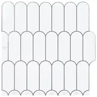 vidaXL Placă cu Pene 20 buc. Alb gri 30 x 30 cm Poliuretan și PET
