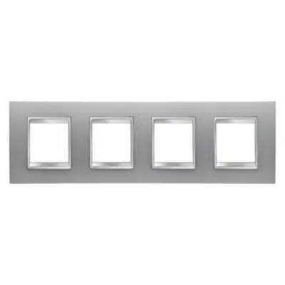 Placa ornament CProiector HORUS LUX international - IN PAINTED TECHNOPOLYMER - 2+2+2+2 modul HORIZONTAL - TITANIUM - CProiector HORUS