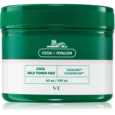 VT Cosmetics Cica Mild Toner Pad discuri pentru indepartarea impuritatilor cu efect calmant 60 buc