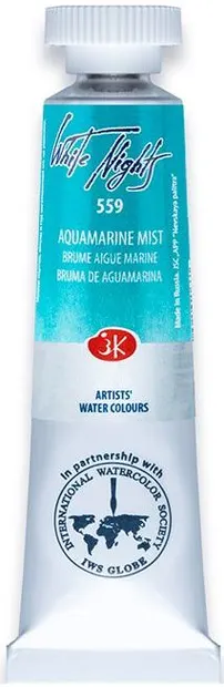 Vopsea de acuarelă Nevskaya Palitra Leningrad nopti albe - 559, ceață de mare, 10 ml