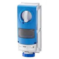 Priza industriala cu interblocaj verticala - WITHOUT BOTTOM - FOR MOUNTING MODULAR DEVICES - FOR HEAVY-DUTY USE - 3P+E 32A 200-250V-50/60HZ 9H IP66