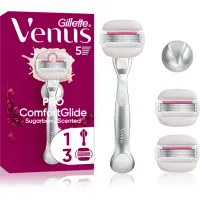Gillette Venus PRO ComfortGlide Sugarberry epilator pentru femei cu suport pentru duș + lame de rezervă