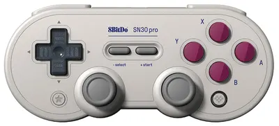 Controller wireless 8BitDo - SN30 Pro, Hall Effect Edition, G Classic, alb (Nintendo Switch/PC)