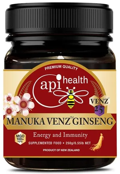 ApiHealth Miere de Manuka cu venin de albine și ginseng, 250 g